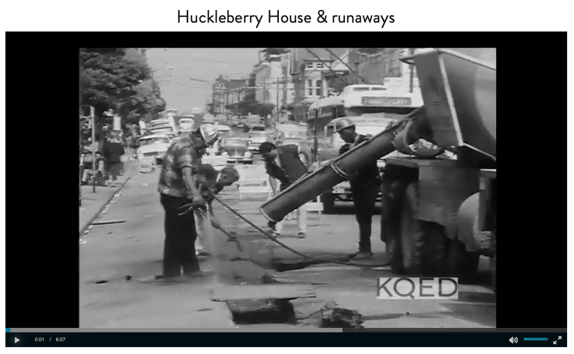 Archival Footage of Huckleberry House on KQED City Beat.

Originally aired on May 22, 1968.
